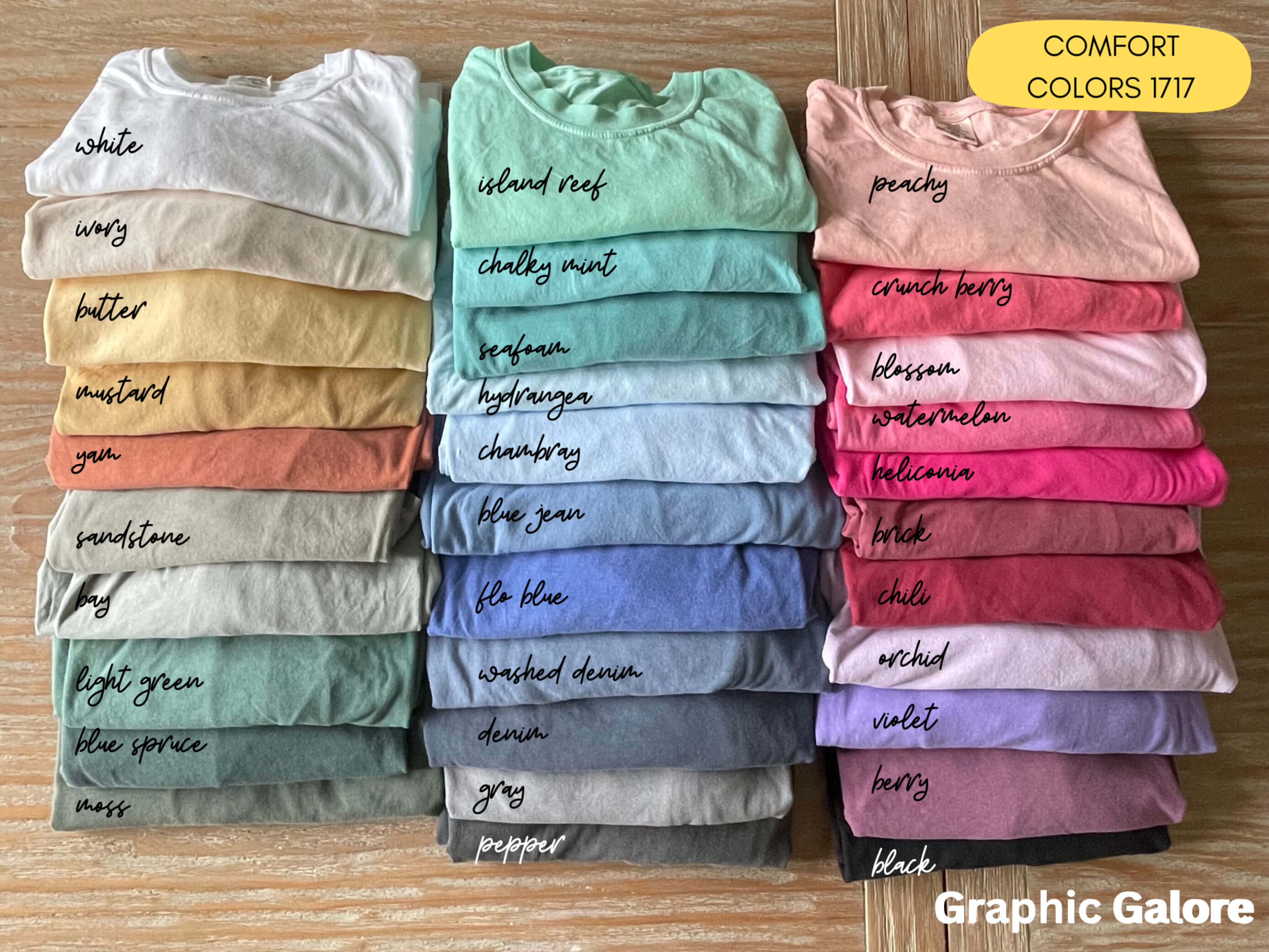 Comfort Colors 1717 Graphic Galore Shirt Collection