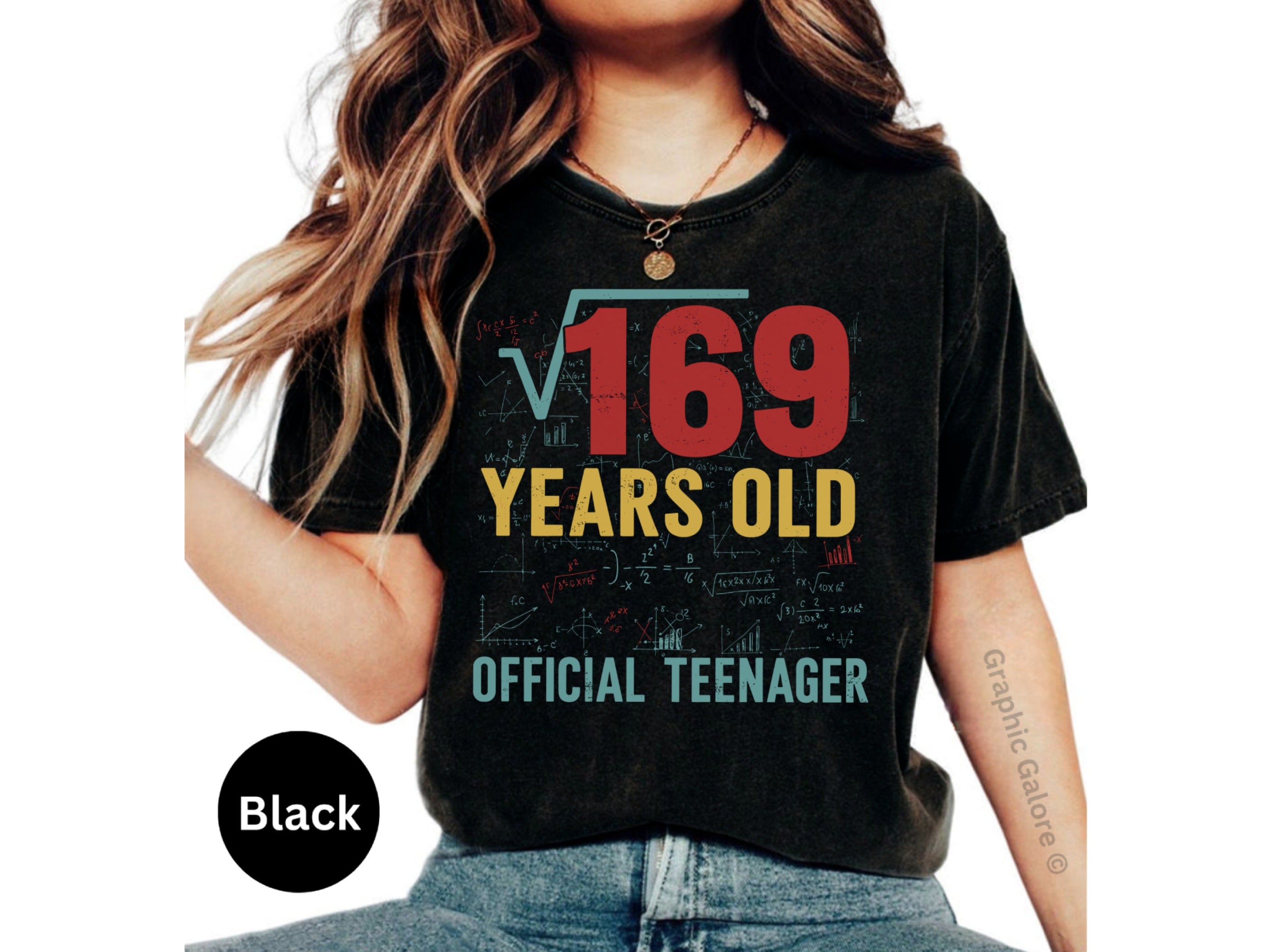 Fun 169 Years Old Graphic Tee Official Teenager Shirt
