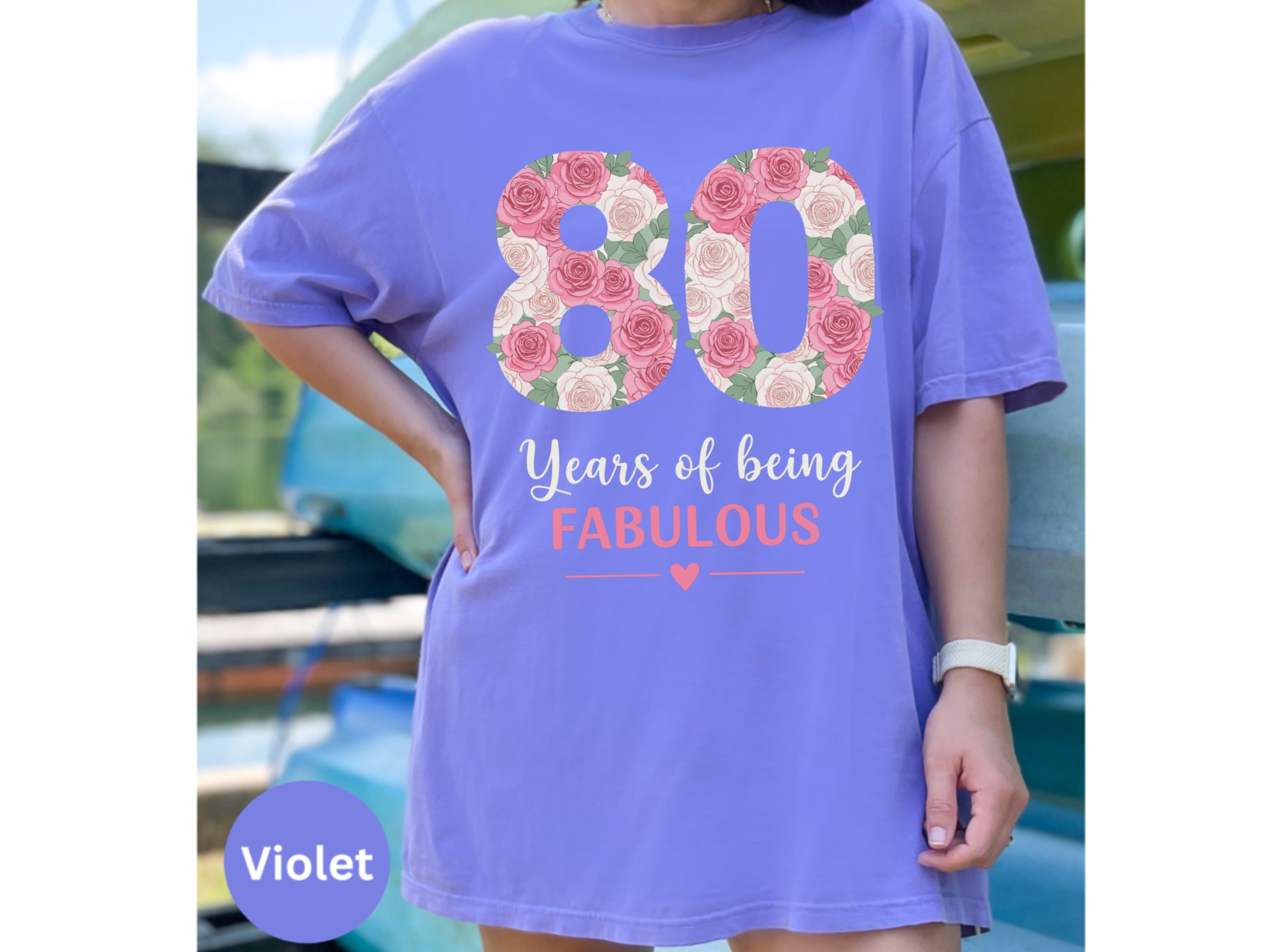 80 Years of Being Fabulous Violet Shirt