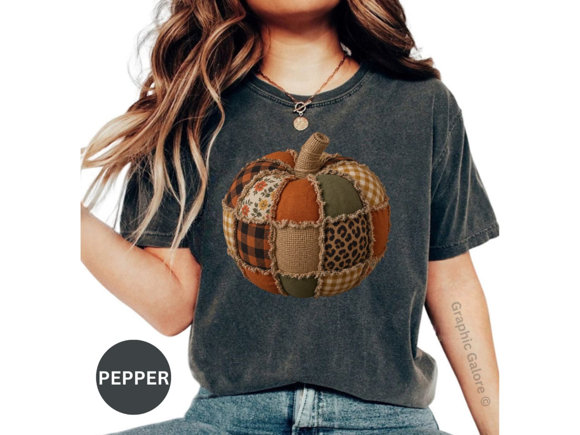 Patchwork Pumpkin T-Shirt