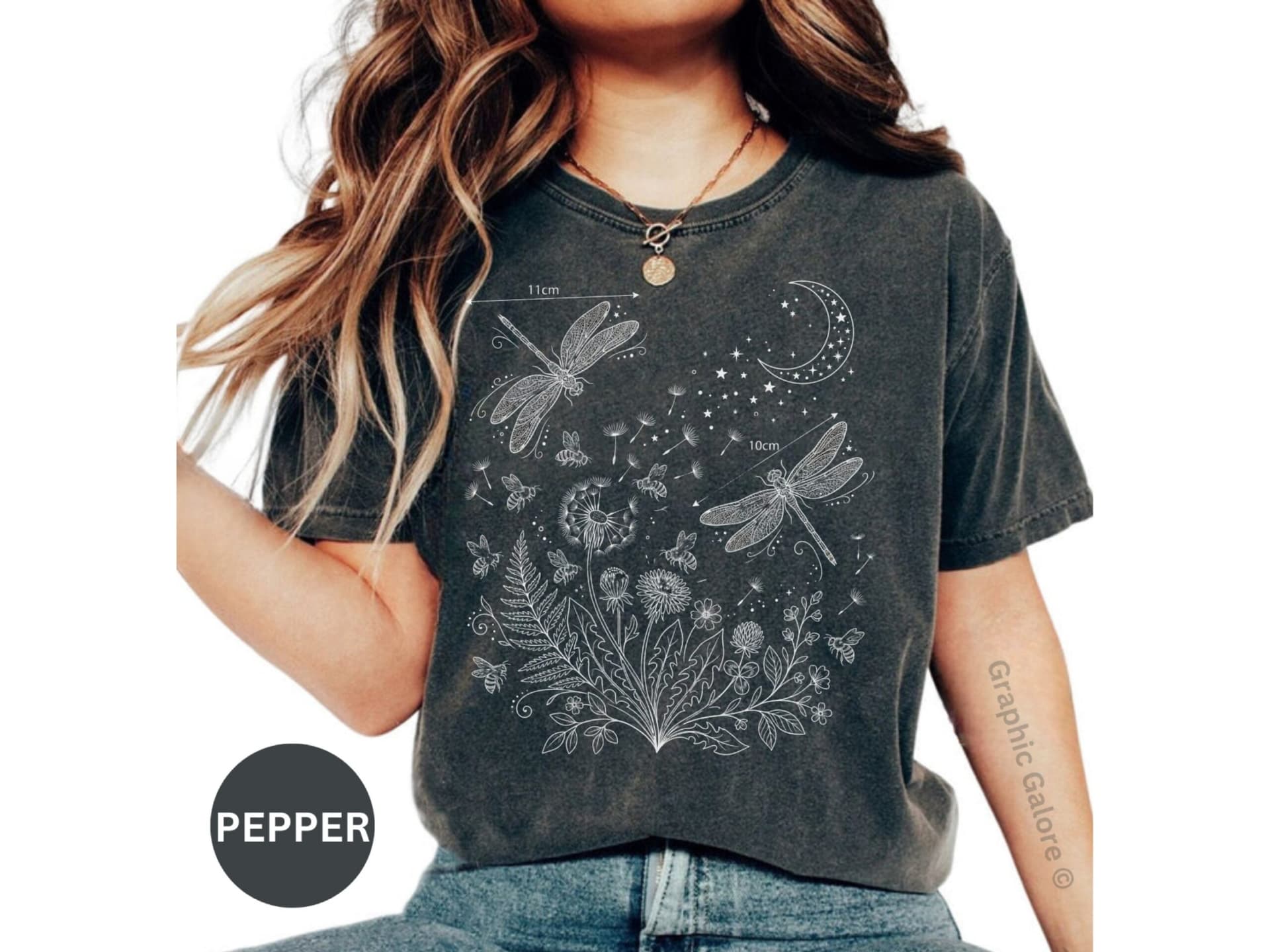 Whimsical Dragonfly & Bee T-Shirt