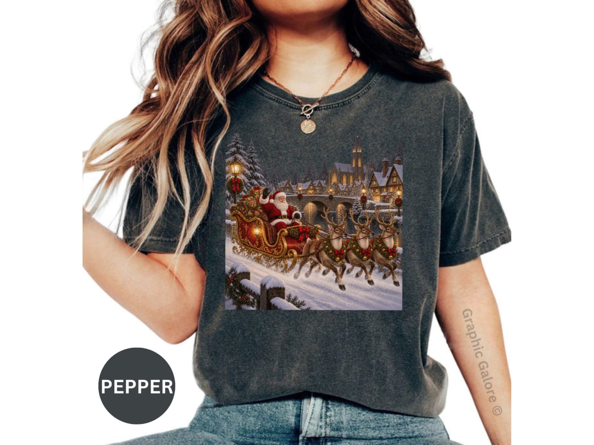 Vintage Santa Sleigh T-Shirt
