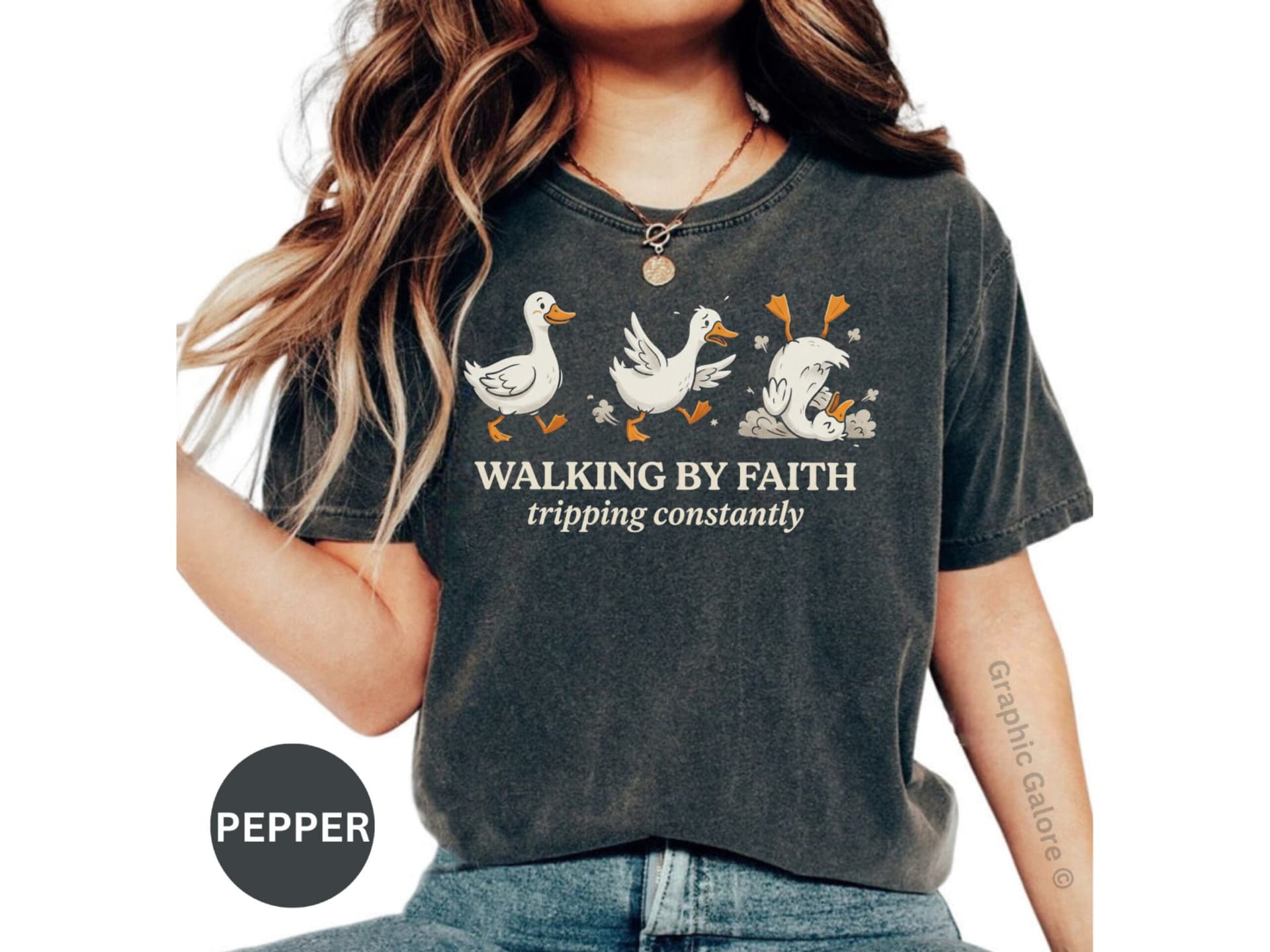 Walking By Faith Tripping Constantly T-Shirt