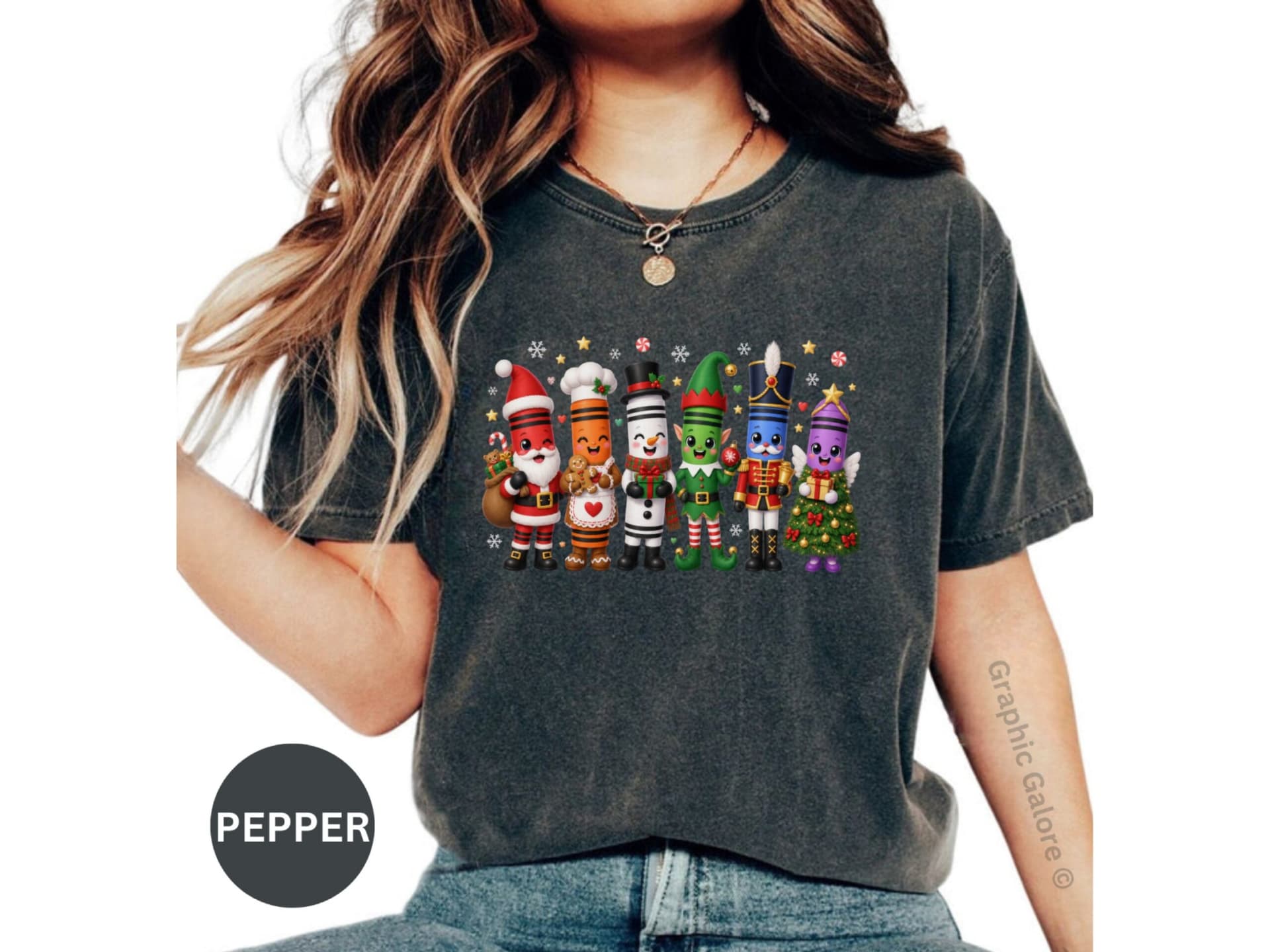 Cute Christmas Crayons T-Shirt