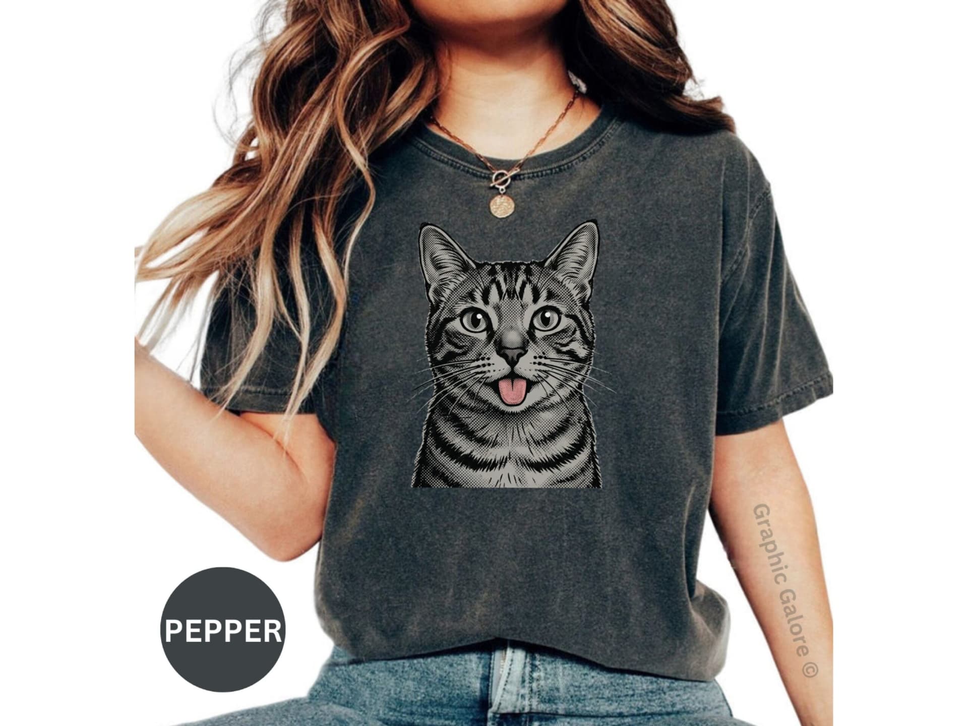 Funny Tabby Cat Blep T-Shirt