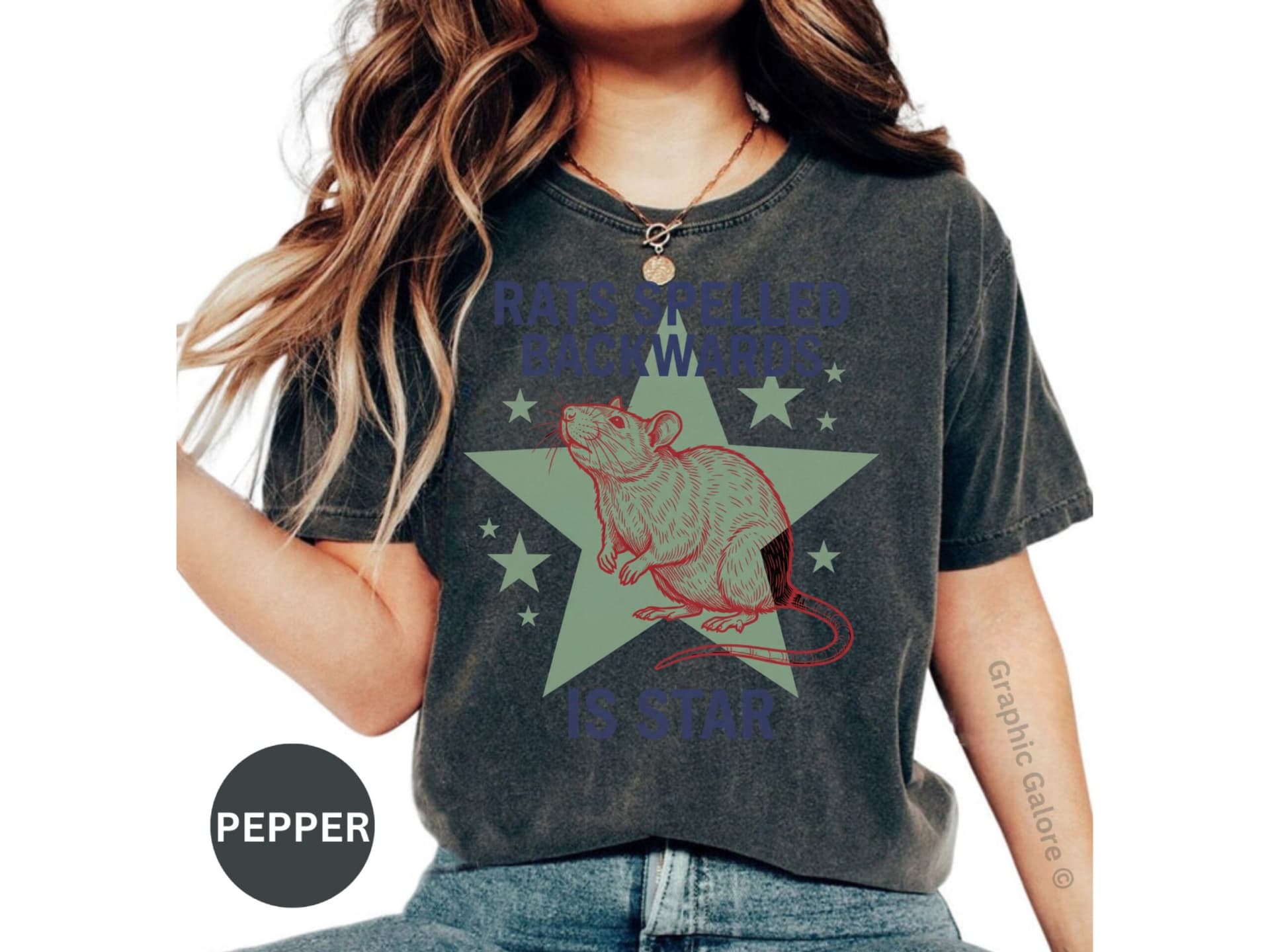 Rats Spelled Backwards Is Star T-Shirt