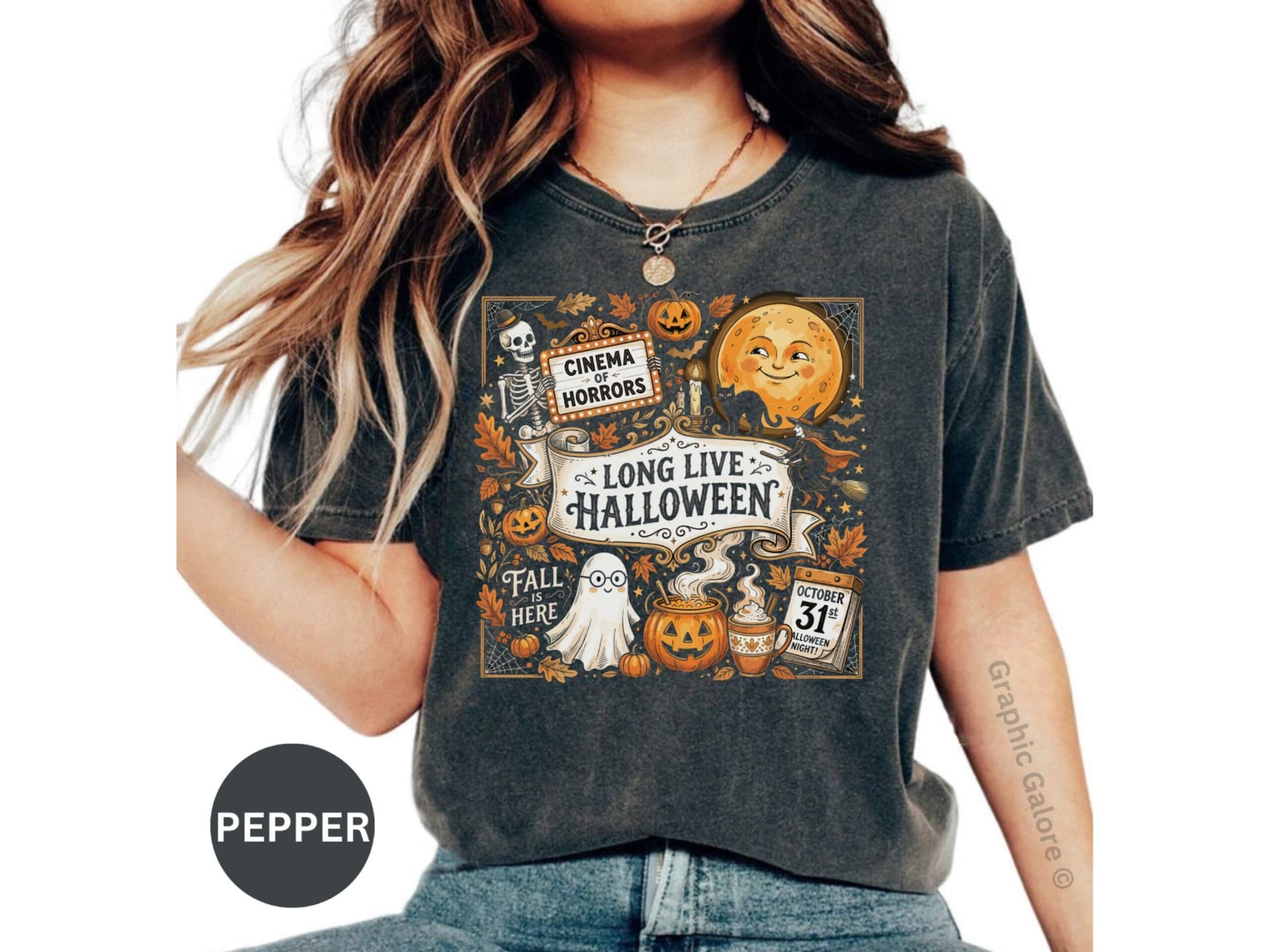 Long Live Halloween Vintage T-Shirt