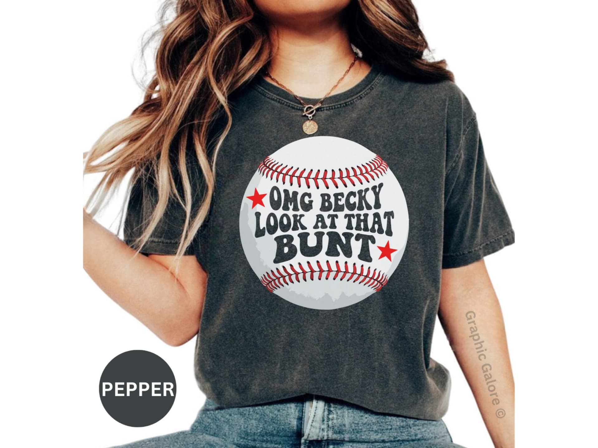 OMG Becky Look at That Bunt' Funny Baseball T-Shirt