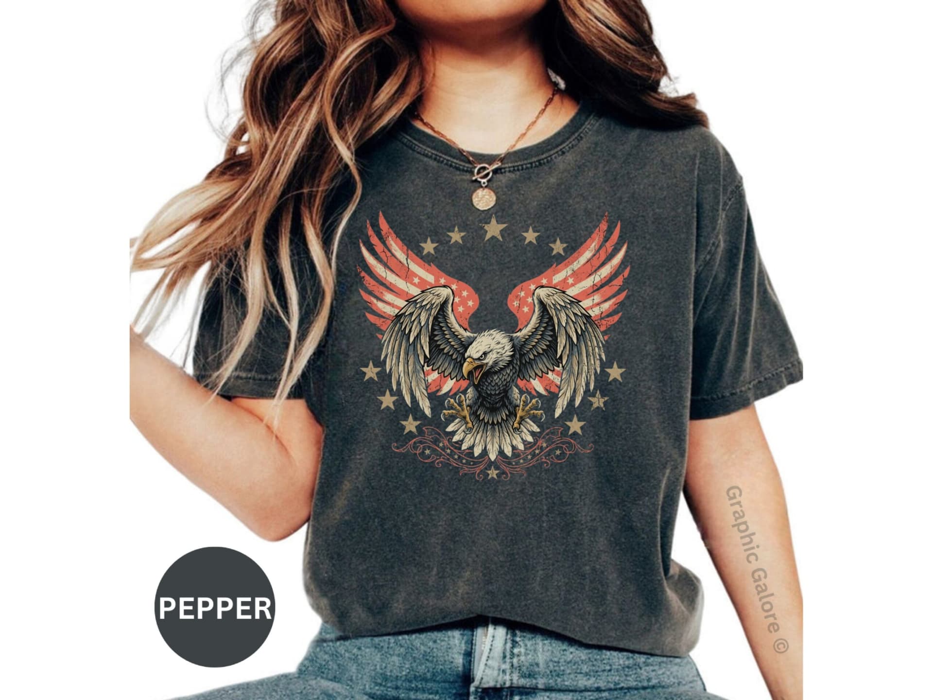 Vintage Patriotic Eagle T-Shirt