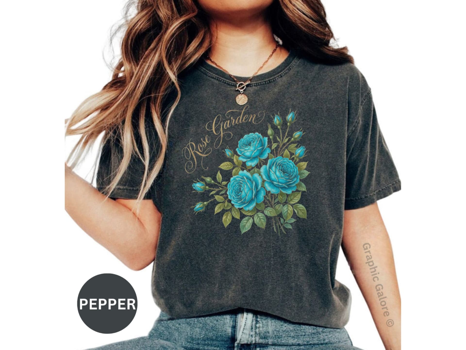 Blue Rose Garden T-Shirt
