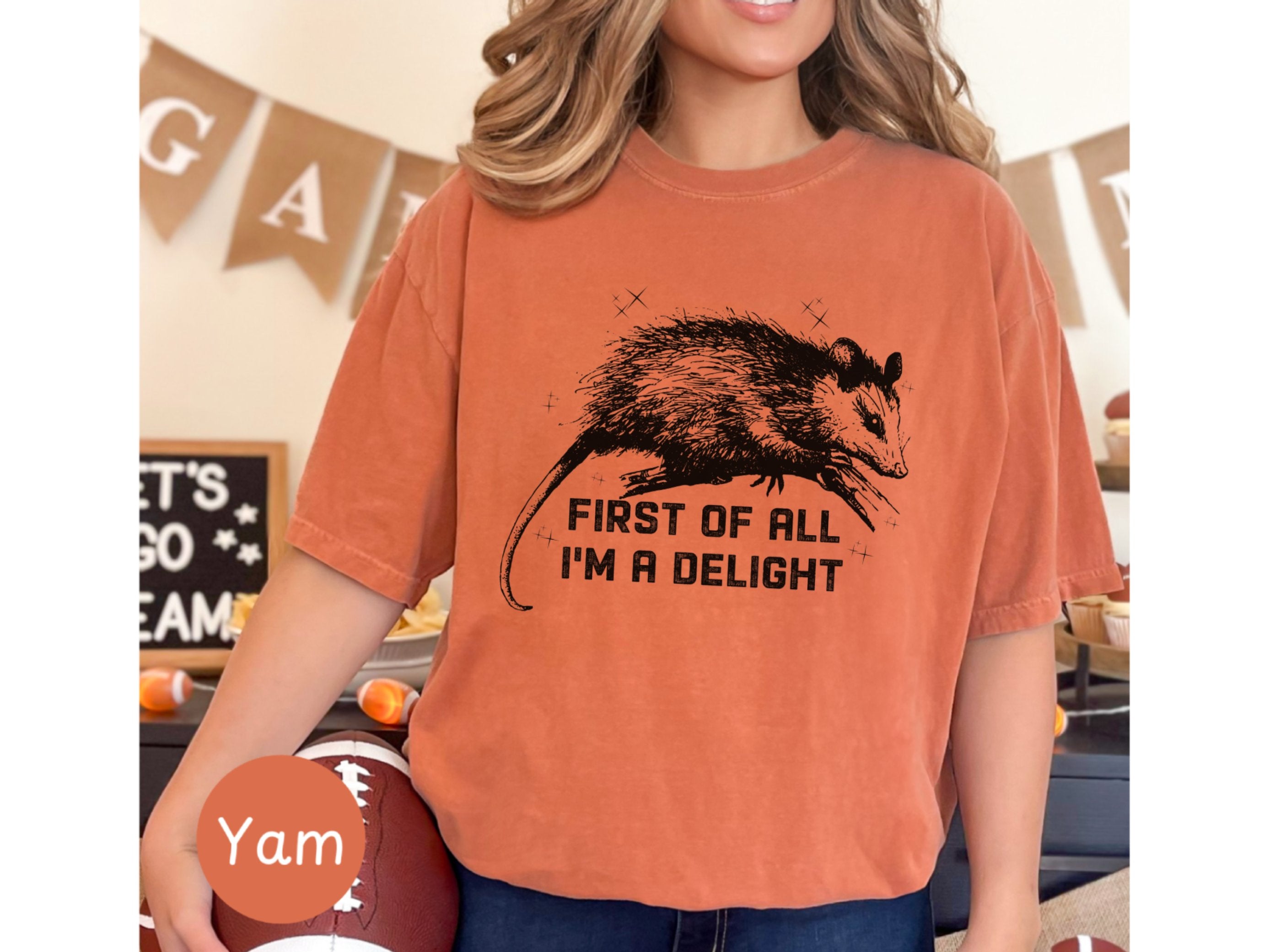 First All Im a Delight, Im a Goddamn Delight, First of All Possum Shirt, Funny Possum Shirt Womens, Possum I M Delightful Shirt, Raccoon Tee