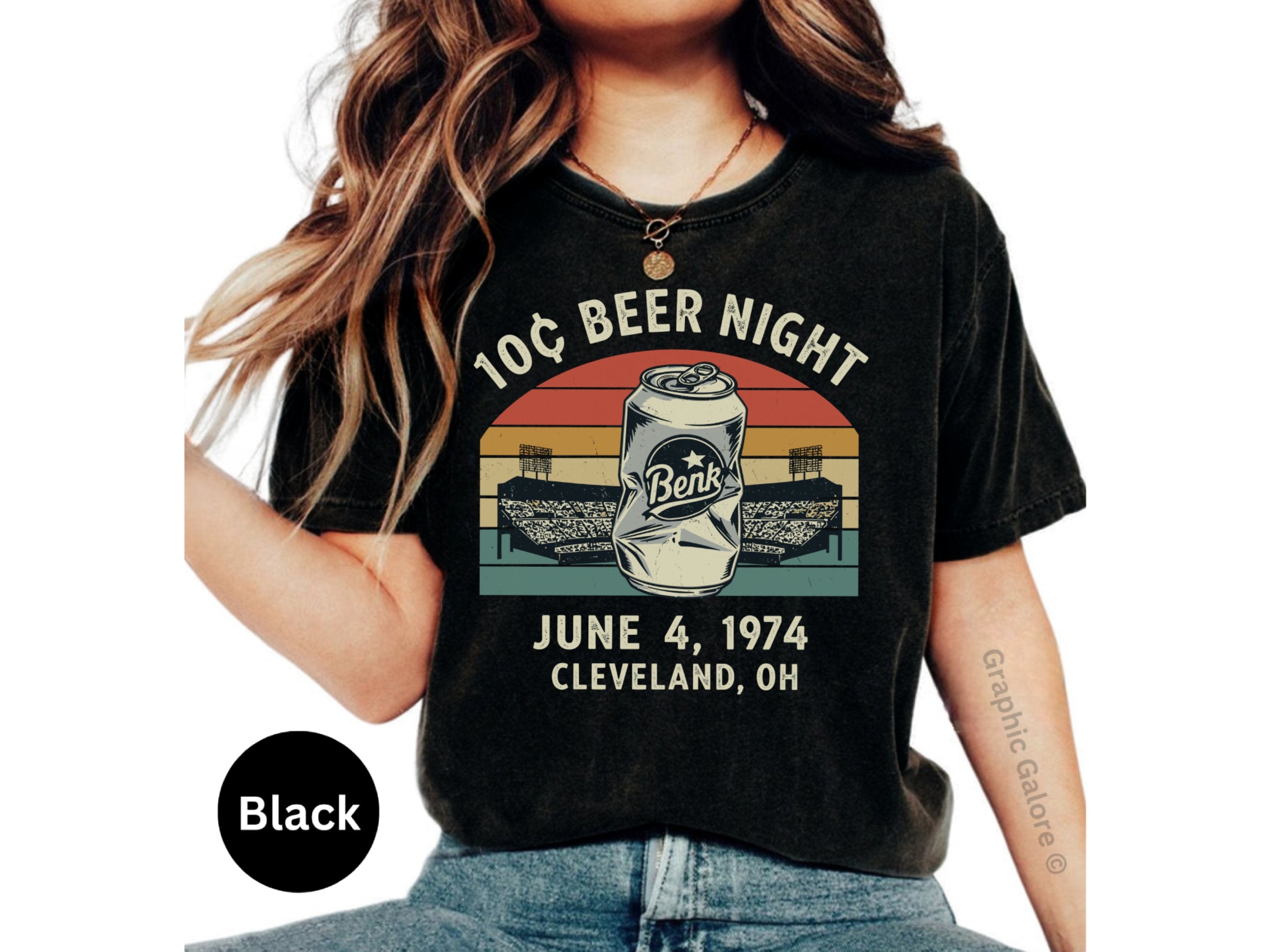 Retro Cleveland 1974 Beer Night Graphic Tee product