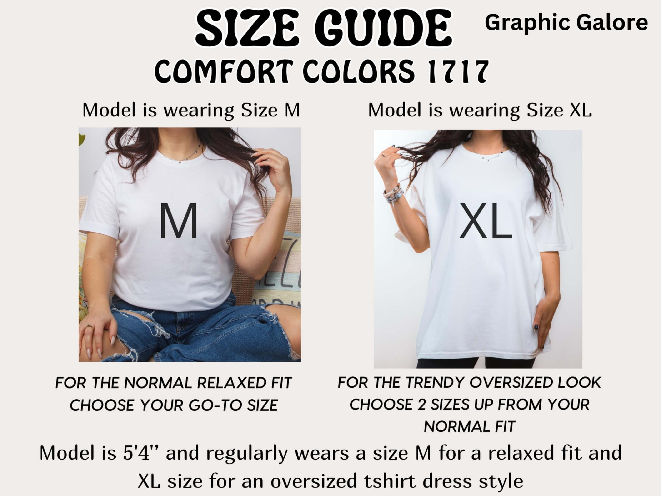 Comfort Colors 1717 Oversized T-Shirt Graphic Galore